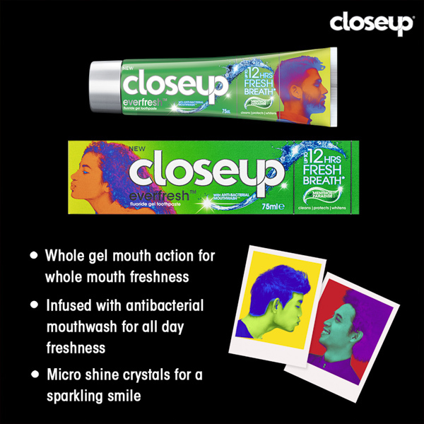 Closeup Fluoride Gel Toothpaste Menthol Paradise 9 x 90g