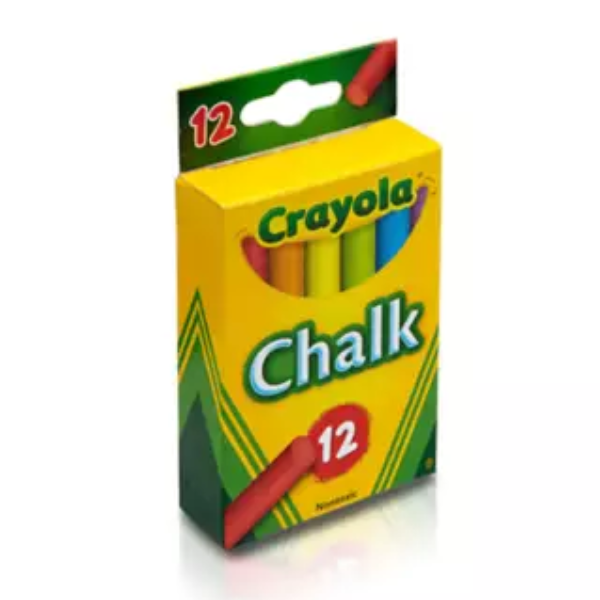 Crayola Coloured Chalk 12 pcs x 8 Packs 