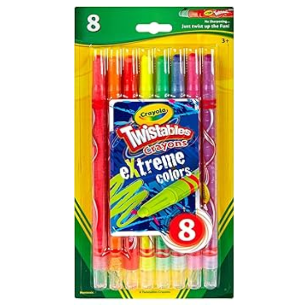 Crayola Twistable Extreme Colors Crayons 8pcs