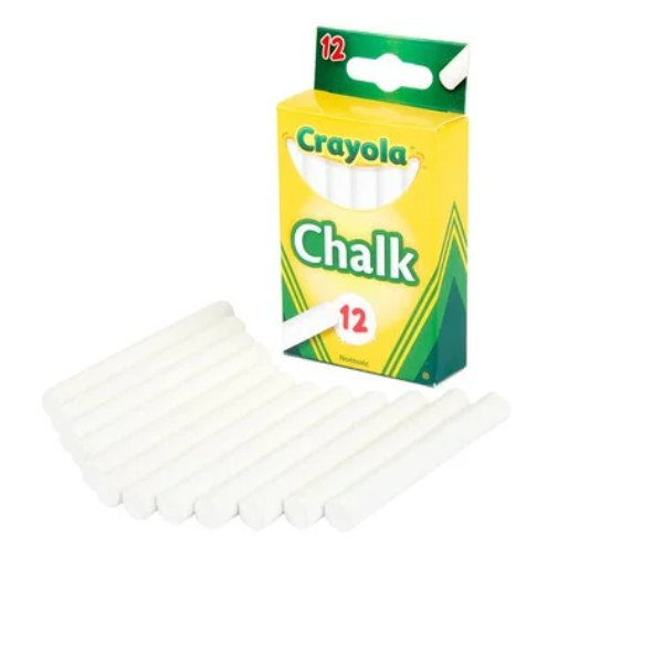 Crayola White Chalk 12 pcs x 6 Packs