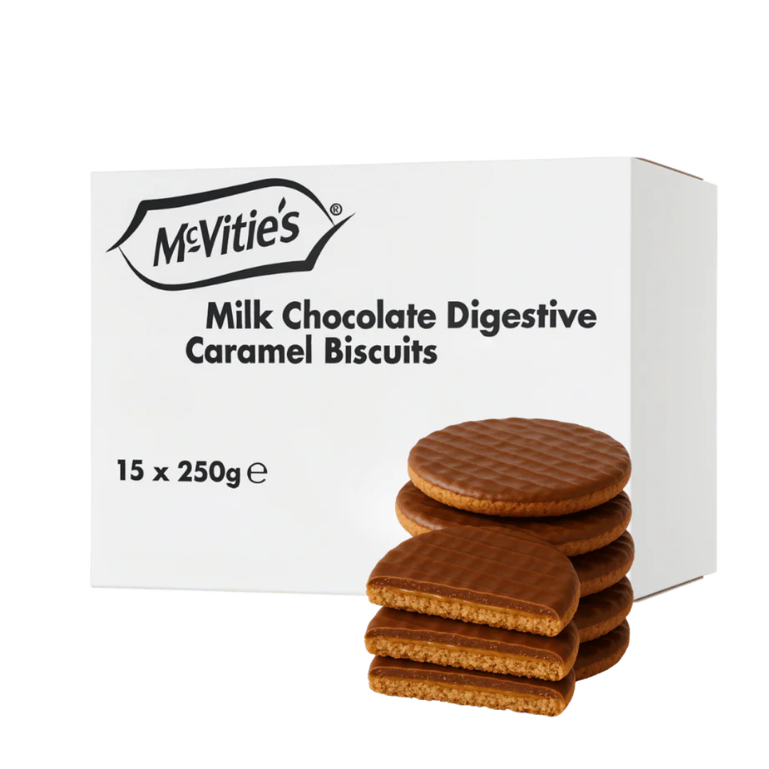 McVitie's Milk Chocolate Digestive Caramel Biscuits 15 x 250g