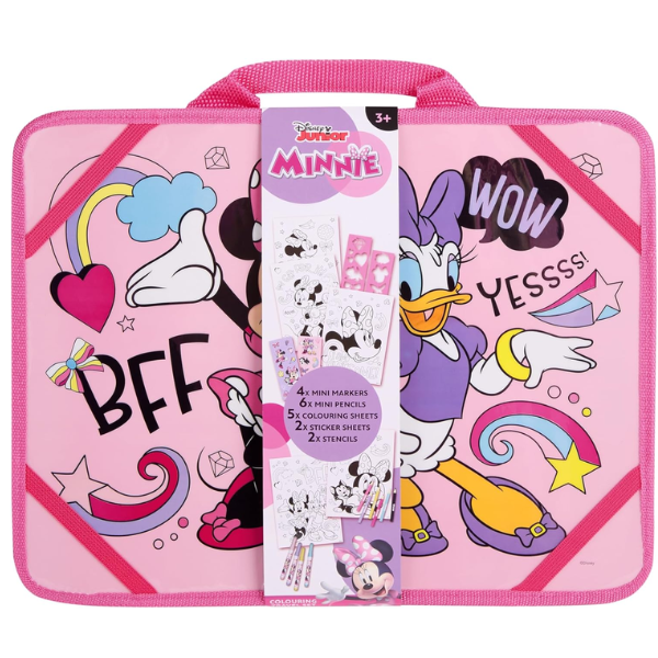 Disney Minnie Mouse Travel Painting Table Pens And stickers Set for Girls