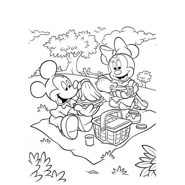 Disney Minnie Mouse Travel Painting Table Pens And stickers Set for Girls