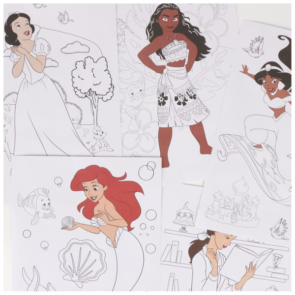 Disney Princess Travel Painting Table Pens And stickers Set for Girls