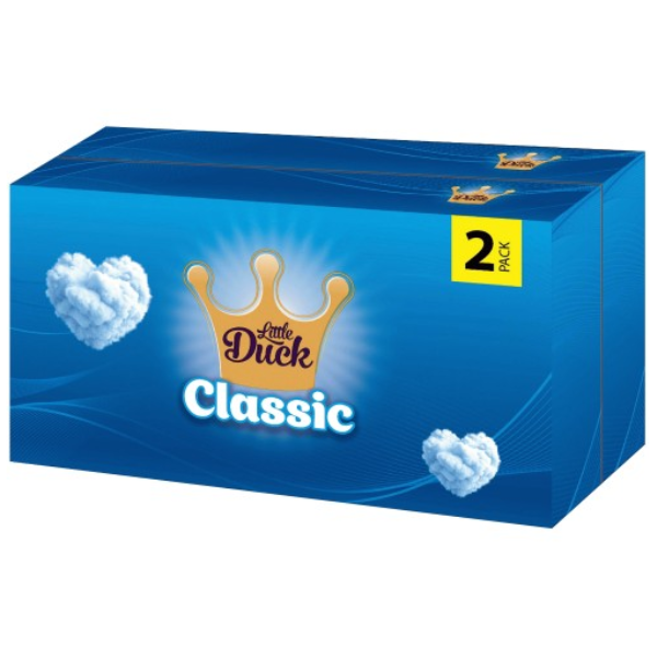 Little Duck Classic 90 Facial Tissues Twin pack x12 Boxes