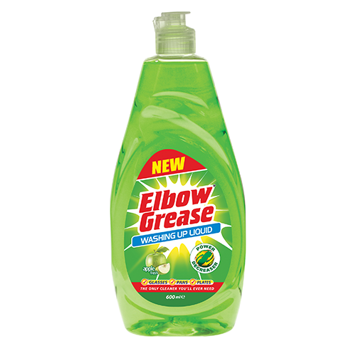 Elbow Grease Washing Up Liquid Apple Fresh 600ml