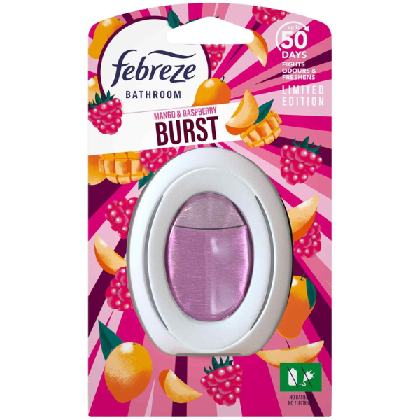 Febreze Bathroom Air Freshener Mango & Raspberry 8 x 7.5ml 