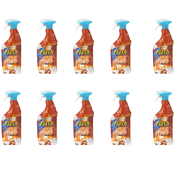 Flash Spray Wipe Hinched Cosy Season All Purpose Cleaner 10 x 800ml 