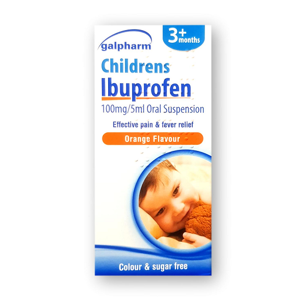 Galpharm Children's Ibuprofen Orange Flavour 3+ Months 100ml