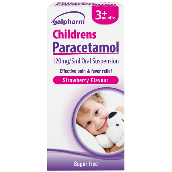 Galpharm Children's Paracetamol Strawberry Flavour 3+ Months 100ml