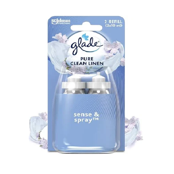 Glade Sense & Spray Refill Pure Clean Linen 2 x 18ml (Twin Pack)