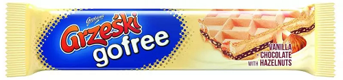 Grzeski Gofree Wafer Bar Vanilla- Chocolate with Hazelnut Biscuit - 35 x  33g