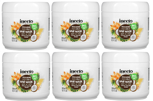 Inecto Moisturising Coconut Hair Mask 6 x 300ml