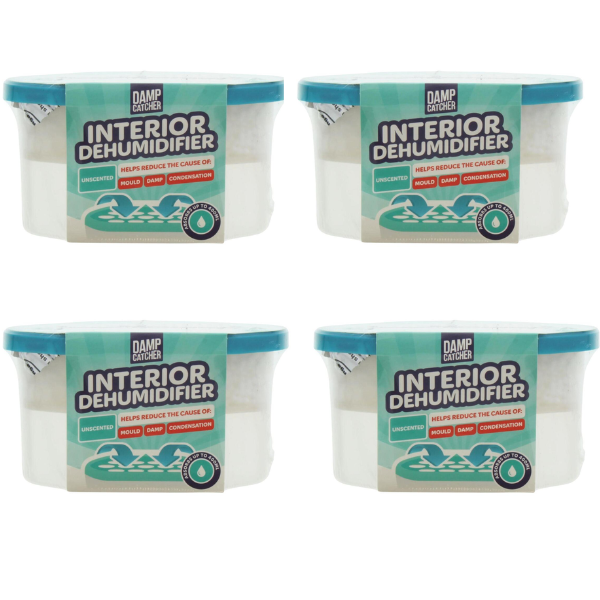  Damp Catcher Interior Dehumidifier Unfragranced 4 x 400ml