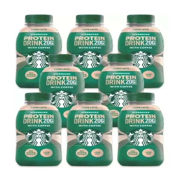 Starbucks Caffe Latte Flavour Protein Drink (8 x 330ml)