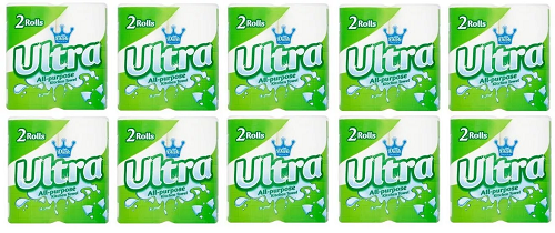 Little Duck Ultra All-Purpose Kitchen Towel 2 Rolls x 10 Packs