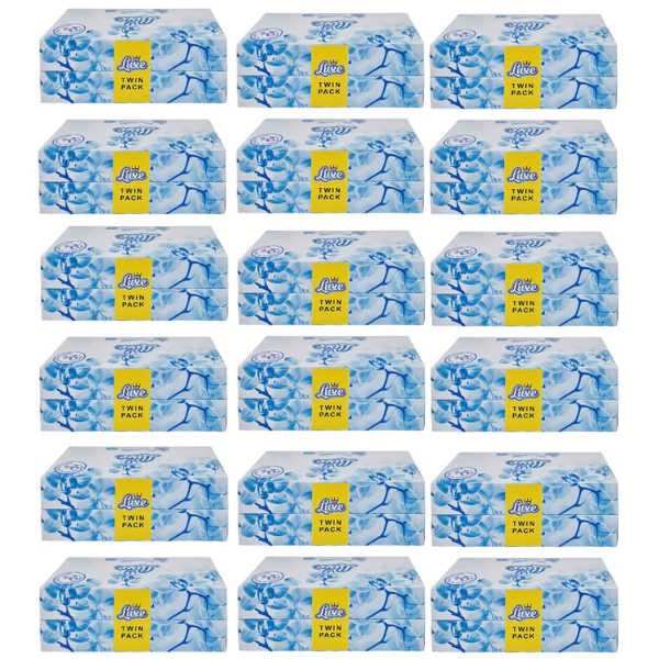 Little Duck Luxe Luxury Tissues 90 Sheets Twin Pack  x18 Boxes 