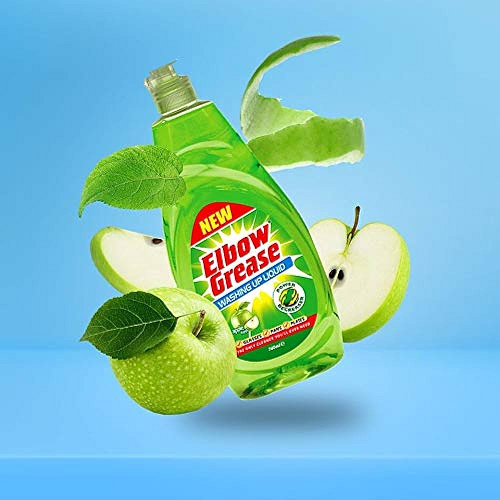 Elbow Grease Washing Up Liquid Apple Fresh 600ml