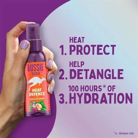 Aussie SOS Heat Defence Leave In Spray 100ml