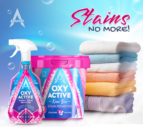 Astonish Oxy Active Fabric Stain Remover Spray 750ml