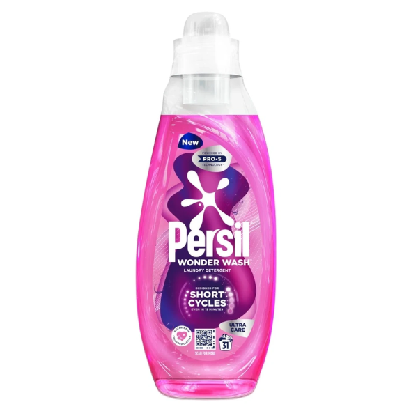 Persil Wonder Wash Laundry Detergent Ultra Care 8 x 31 Wash 837ml