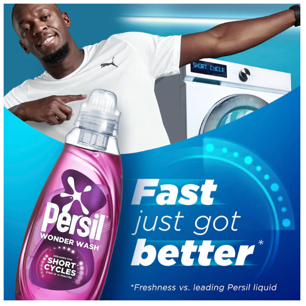 Persil Wonder Wash Laundry Detergent Ultra Care 8 x 31 Wash 837ml