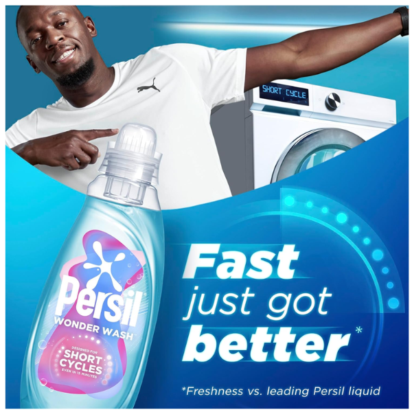 Persil Wonder Wash Laundry Detergent Sensitive 8 x 31 Wash 837ml