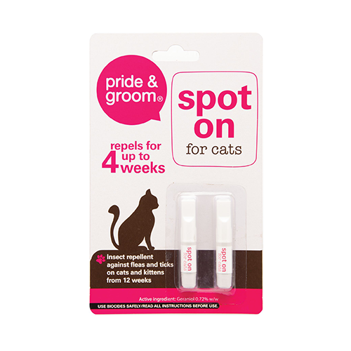 Pride & Groom Spot On For Cats & Kittens