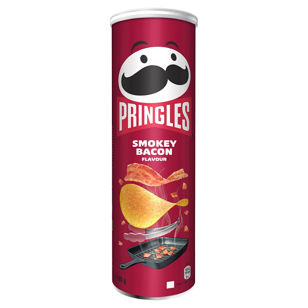 Pringles Smokey Bacon Crisps 165g