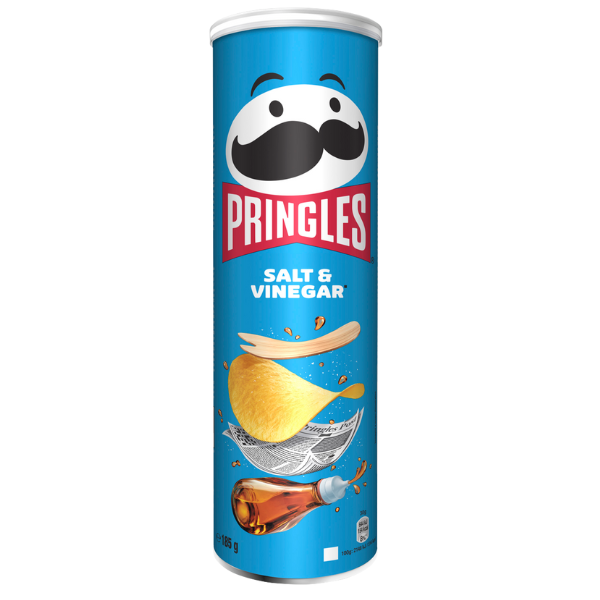 Pringles Salt & Vinegar Crisps 185g 