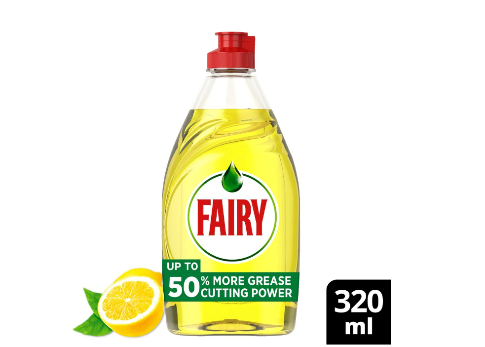 Fairy Lemon Washing Up Liquid 320Ml (x 10 Bottles)