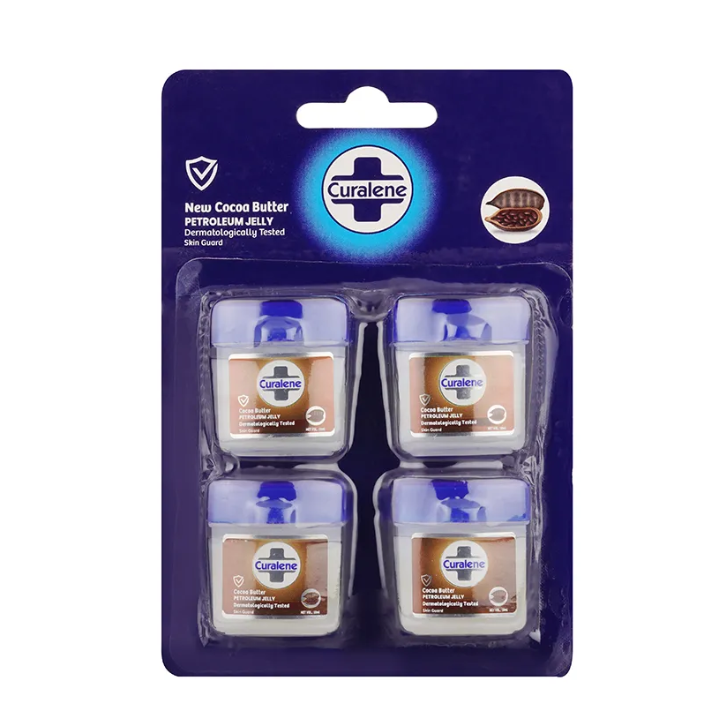 Curalene Cocoa Butter Petroleum Jelly 4 x 10ml Pocket Size Pots