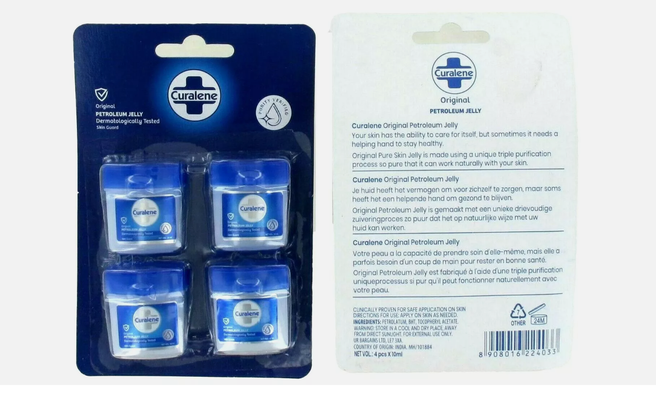 Curalene Original Petroleum Jelly 48 x 10ml Pocket Size Pots