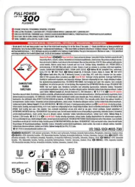 Domestos Power 5 Ocean Toilet Rim Block 55g