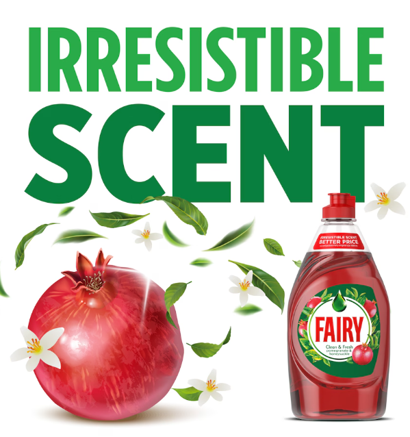 Fairy Clean & Fresh Washing Up Liquid Pomegranate & Grapefruit 1450ML