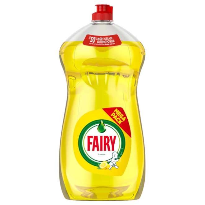 Fairy Clean & Fresh Washing Up Liquid Lemon (3 x 1450ML)