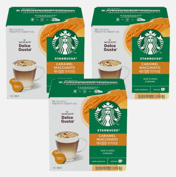 Starbucks Caramel Macchiato by Nescafe Dolce Gusto Coffee Pods, 36 Pods