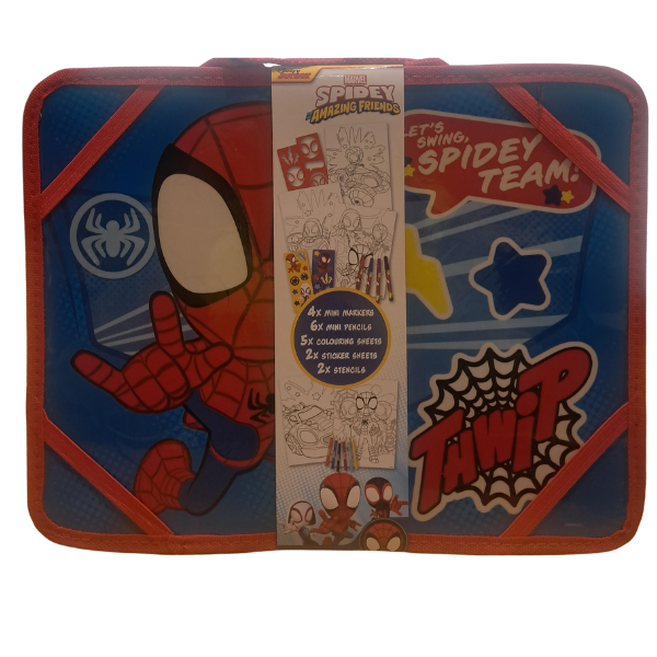 Disney Marvel Spidey Travel Painting Table Pens And stickers Set for Boys 