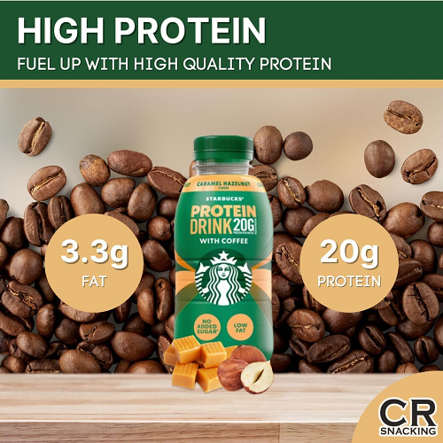Starbucks Caramel Hazelnut Flavour Protein Drink (8 x 330ml)