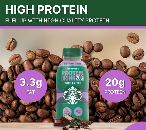 Starbucks Chocolate Mocha Flavour Protein Drink (8 x 330ml)