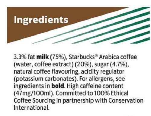 Starbucks Coffee Doubleshot Espresso + Milk Iced Coffee (12x 200ml)