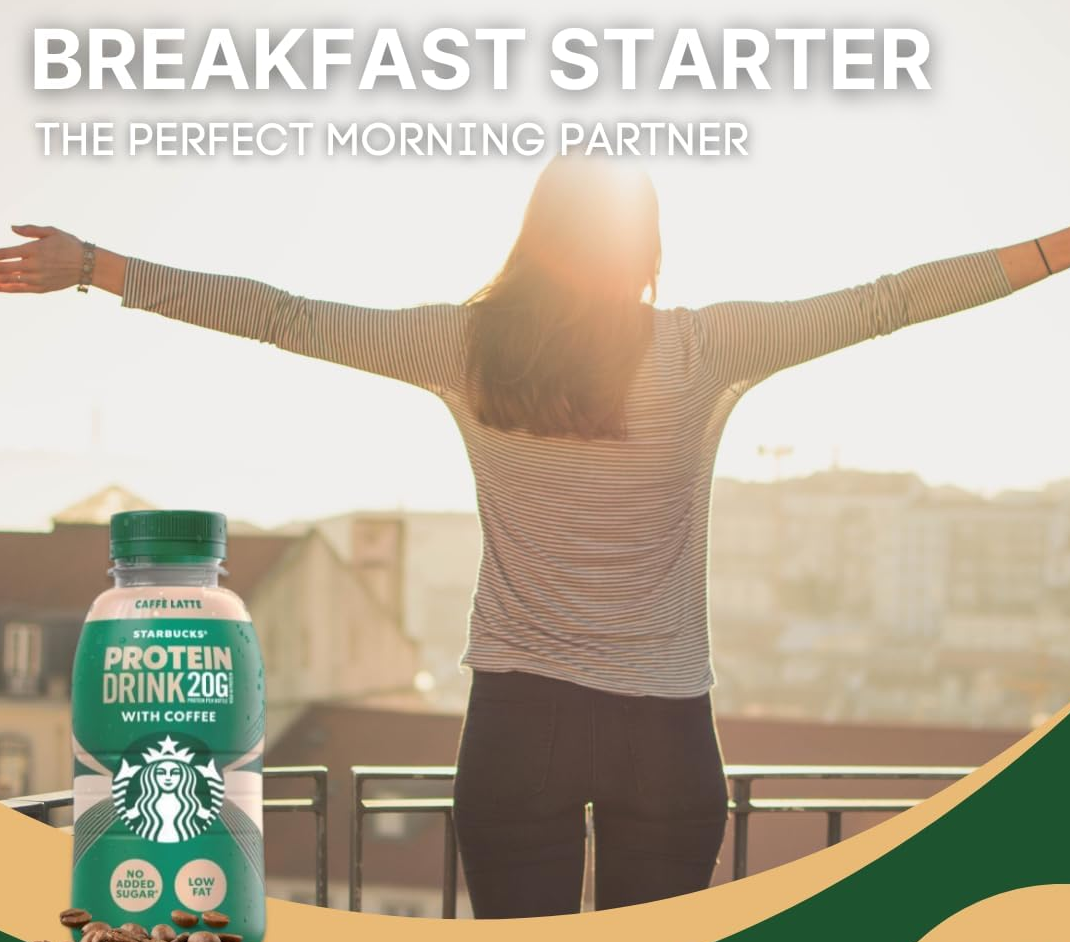 Starbucks Caffe Latte Flavour Protein Drink (8 x 330ml)