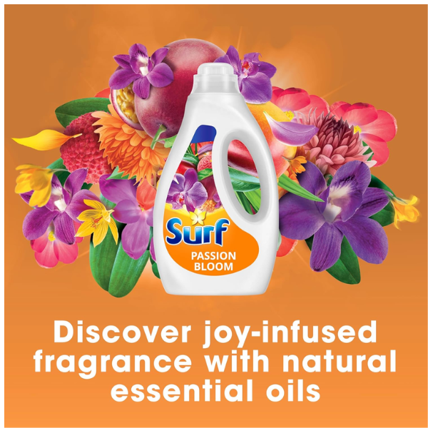 Surf Passion Bloom Liquid Laundry Detergent, 5 x 44 Washes 1188ml