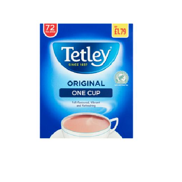 Tetley Original One Cup 72 Tea Bags 144g