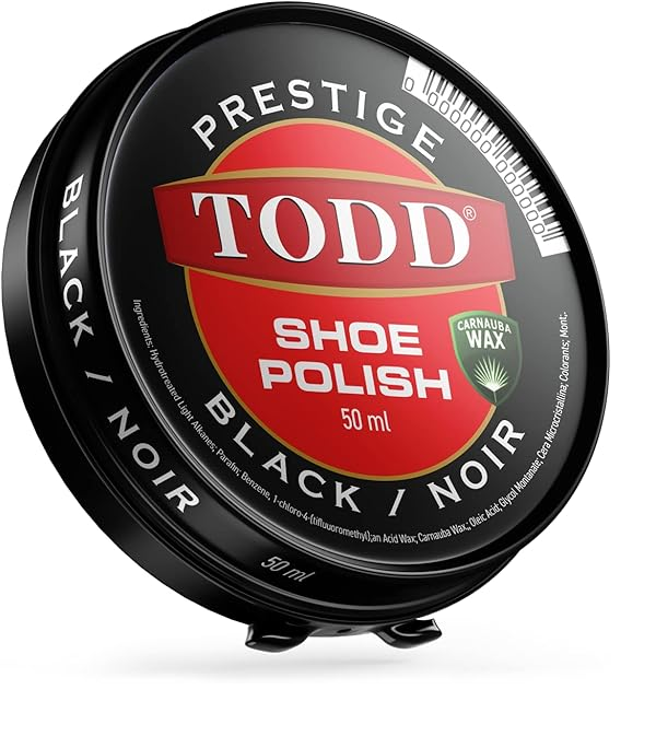 TODD Prestige Shoe Polish Black 50ml