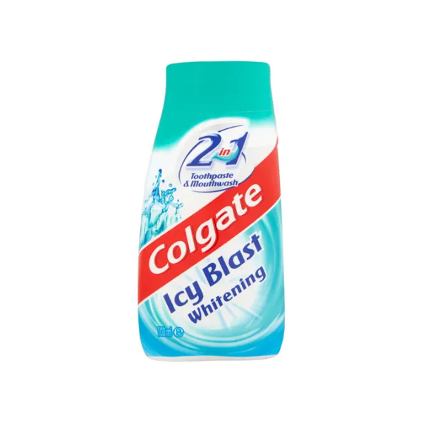Colgate Icy Blast 2 in 1 Whitening Toothpaste & Mouthwash 100ml