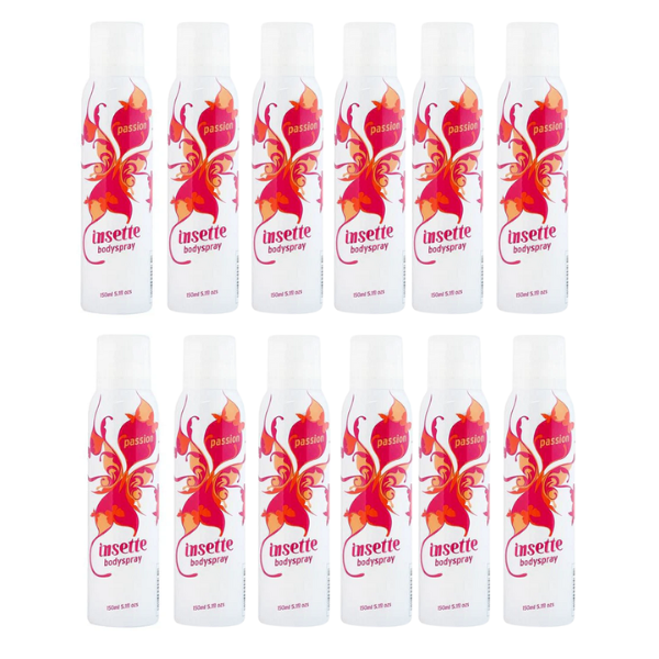 Insette Ladies Bodyspray Passion - Vanilla & Musky 12 x 150ml