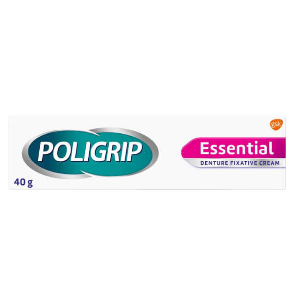 Poligrip Essential Denture Fixative Cream 40g
