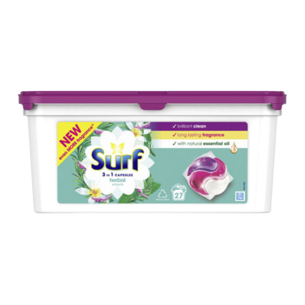 Surf Herbal Extracts 3 in 1 Capsules Washing Capsules 27 Wash 