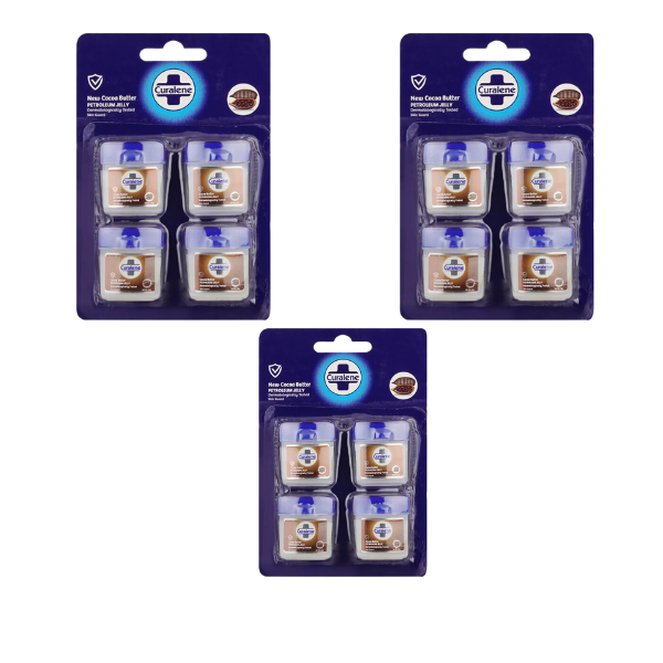 Curalene Cocoa Butter Petroleum Jelly 48 x 10ml Pocket Size Pots 